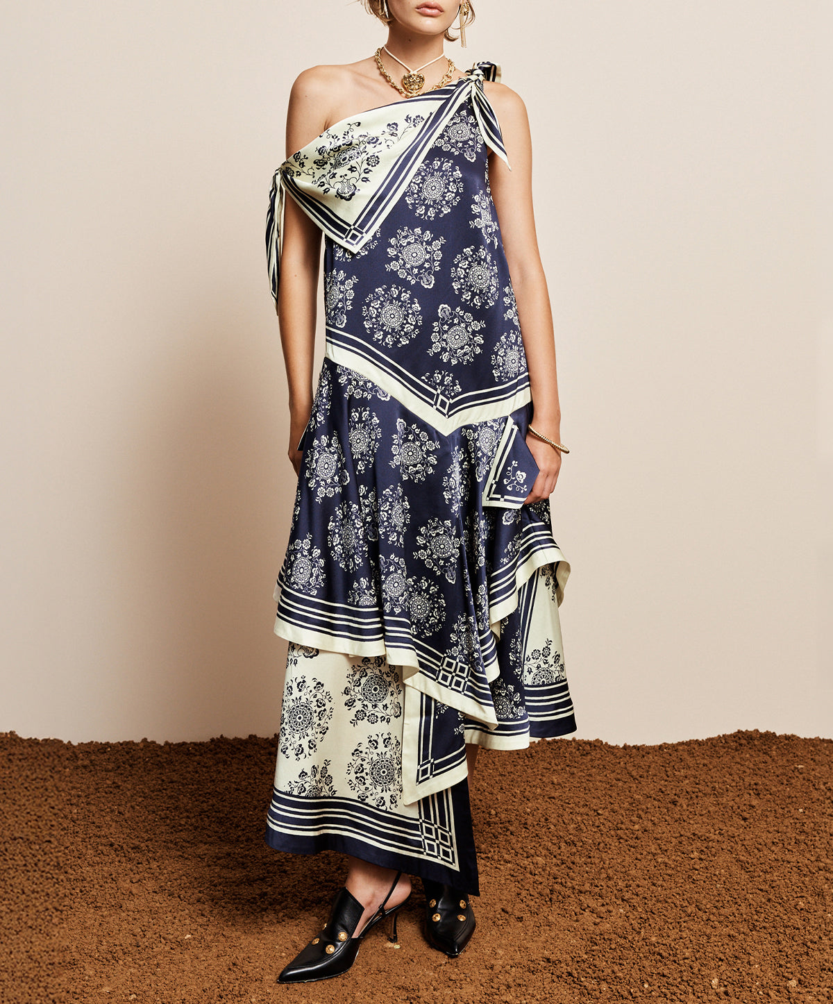 Banderra Silk Scarf Dress