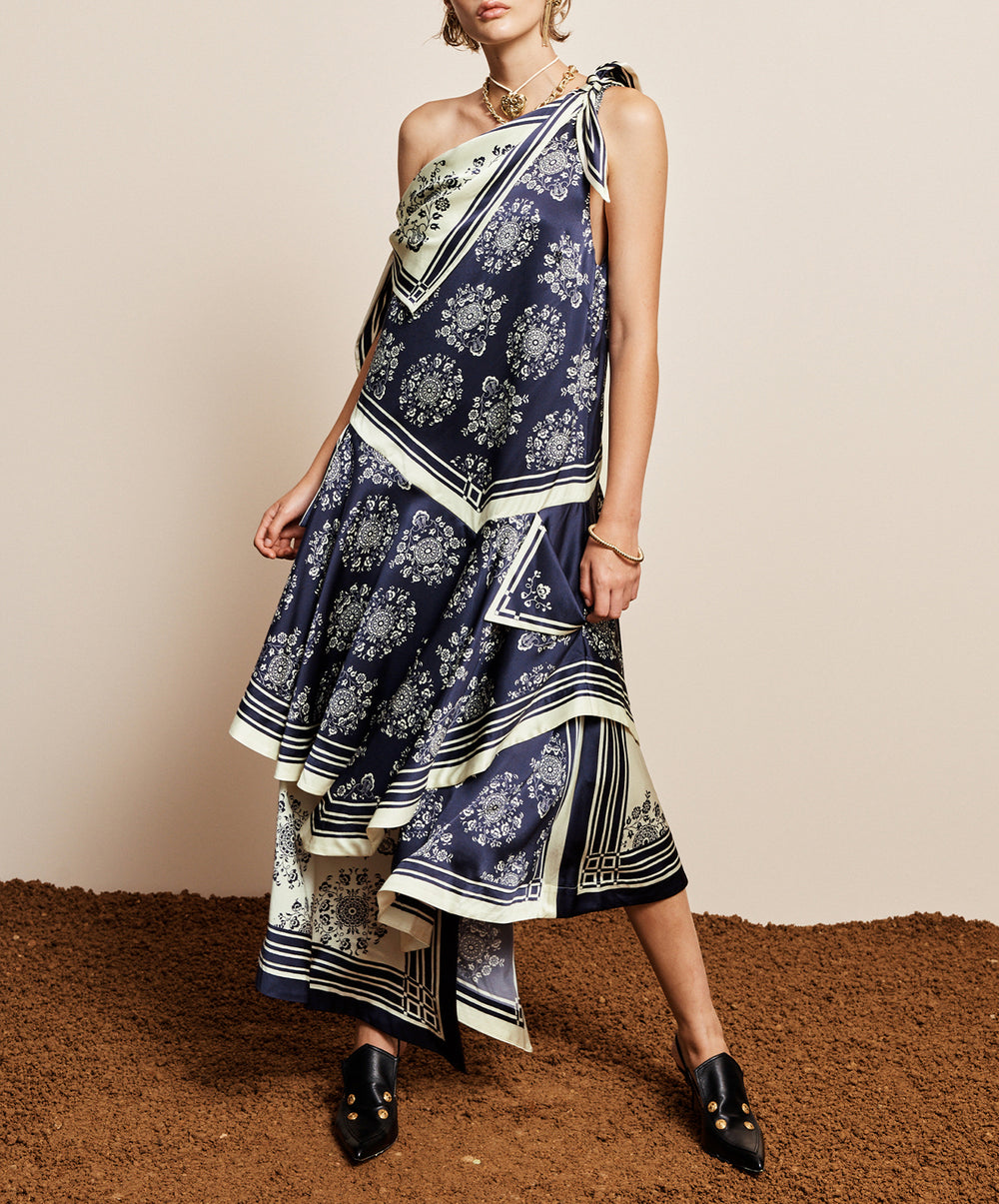 Banderra Silk Scarf Dress