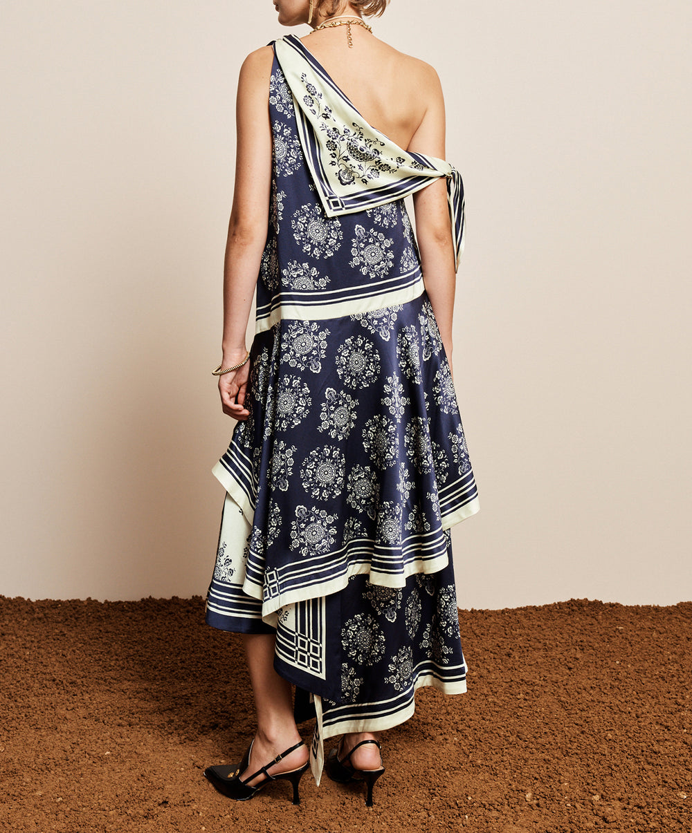 Banderra Silk Scarf Dress