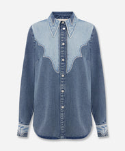 Load image into Gallery viewer, Jesse Denim Applique Shirt