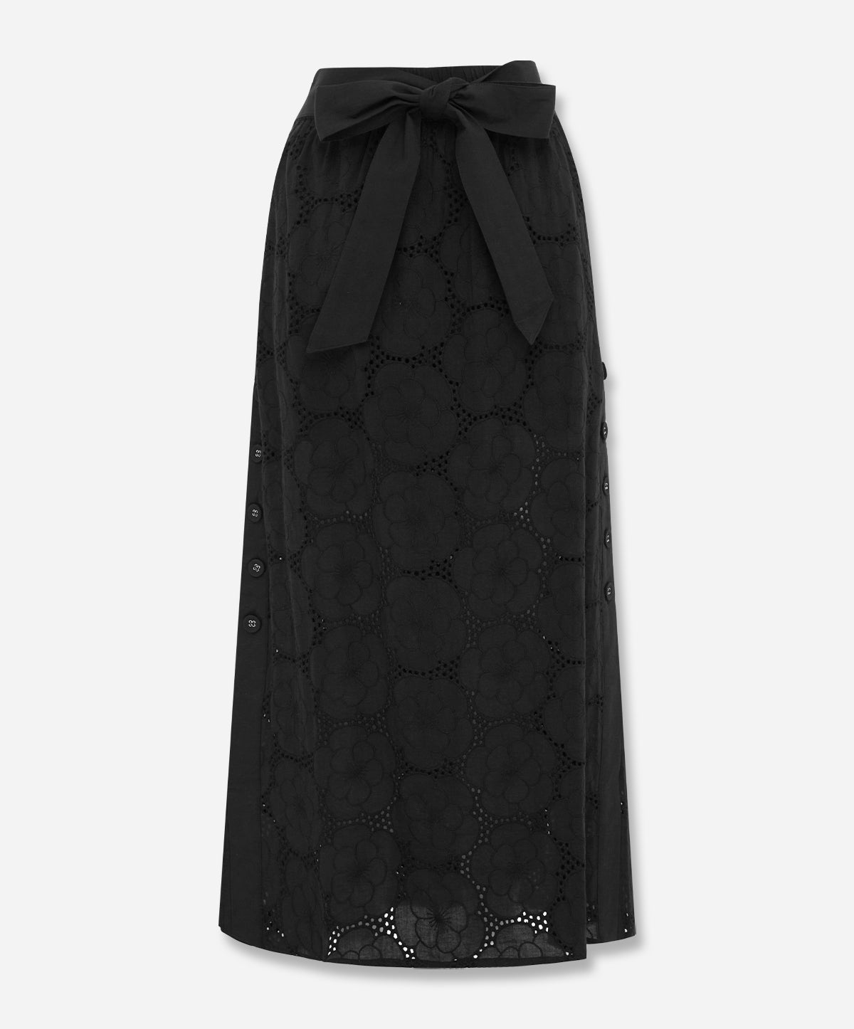 RICAMO Side Button Skirt