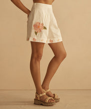 Load image into Gallery viewer, ALCIO EMBROIDERED Pleated Mid Length Short