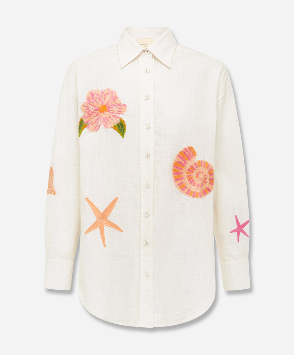 ALCIO EMBROIDERED Long Sleeve Shirt