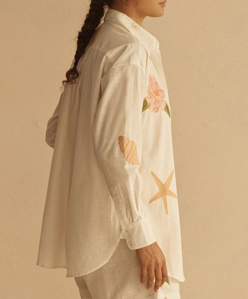ALCIO EMBROIDERED Long Sleeve Shirt