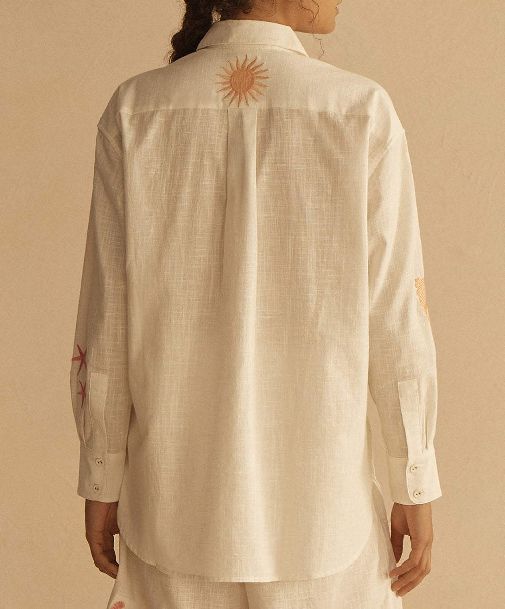 ALCIO EMBROIDERED Long Sleeve Shirt