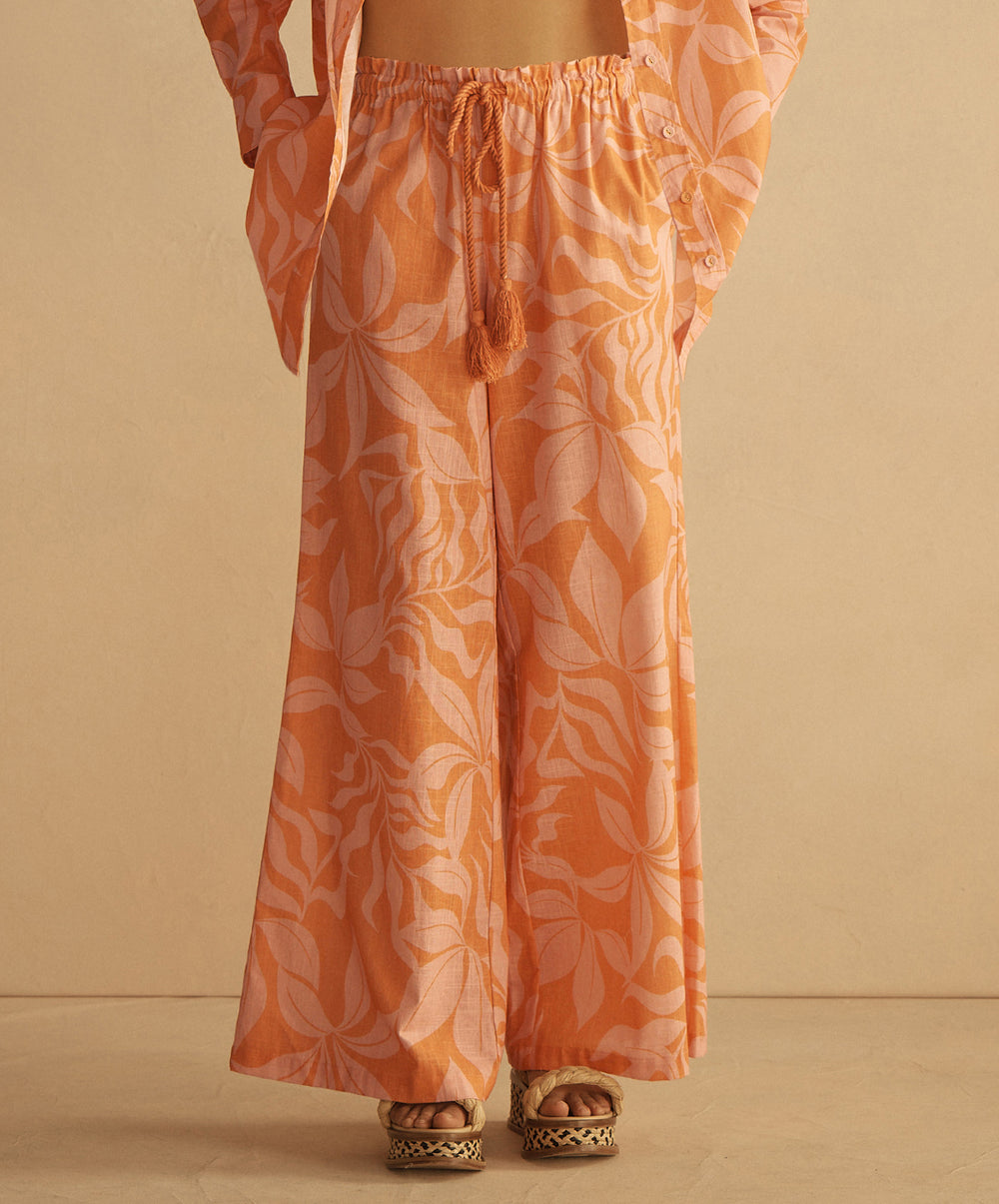 BRASILE Gathered Wide Leg Pant