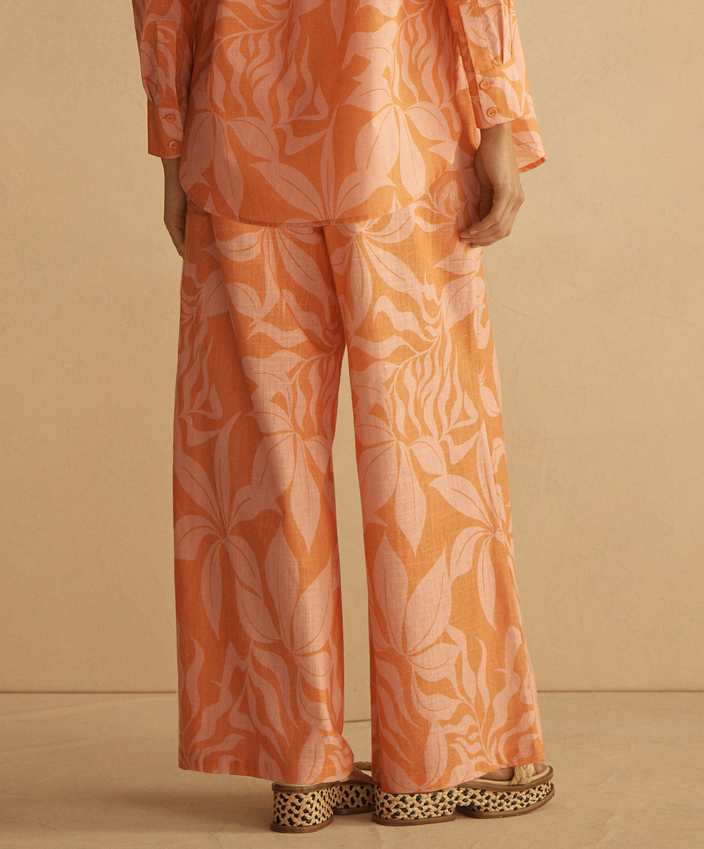 BRASILE Gathered Wide Leg Pant