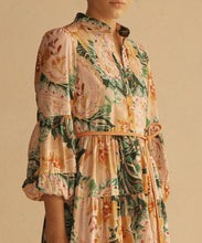 Load image into Gallery viewer, IBISCO Button Through Tiered Maxi Dress