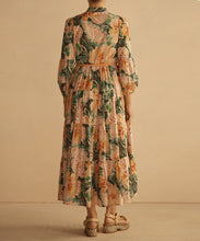 Load image into Gallery viewer, IBISCO Button Through Tiered Maxi Dress