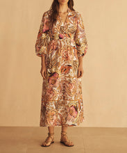 Load image into Gallery viewer, BEL FIORE Blouson Tiered Midi Dress