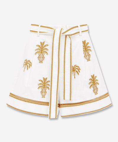 DALLA PALMA EMBROIDERED Resort Short