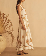 Load image into Gallery viewer, DALLA PALMA EMBROIDERED Empire Maxi Dress
