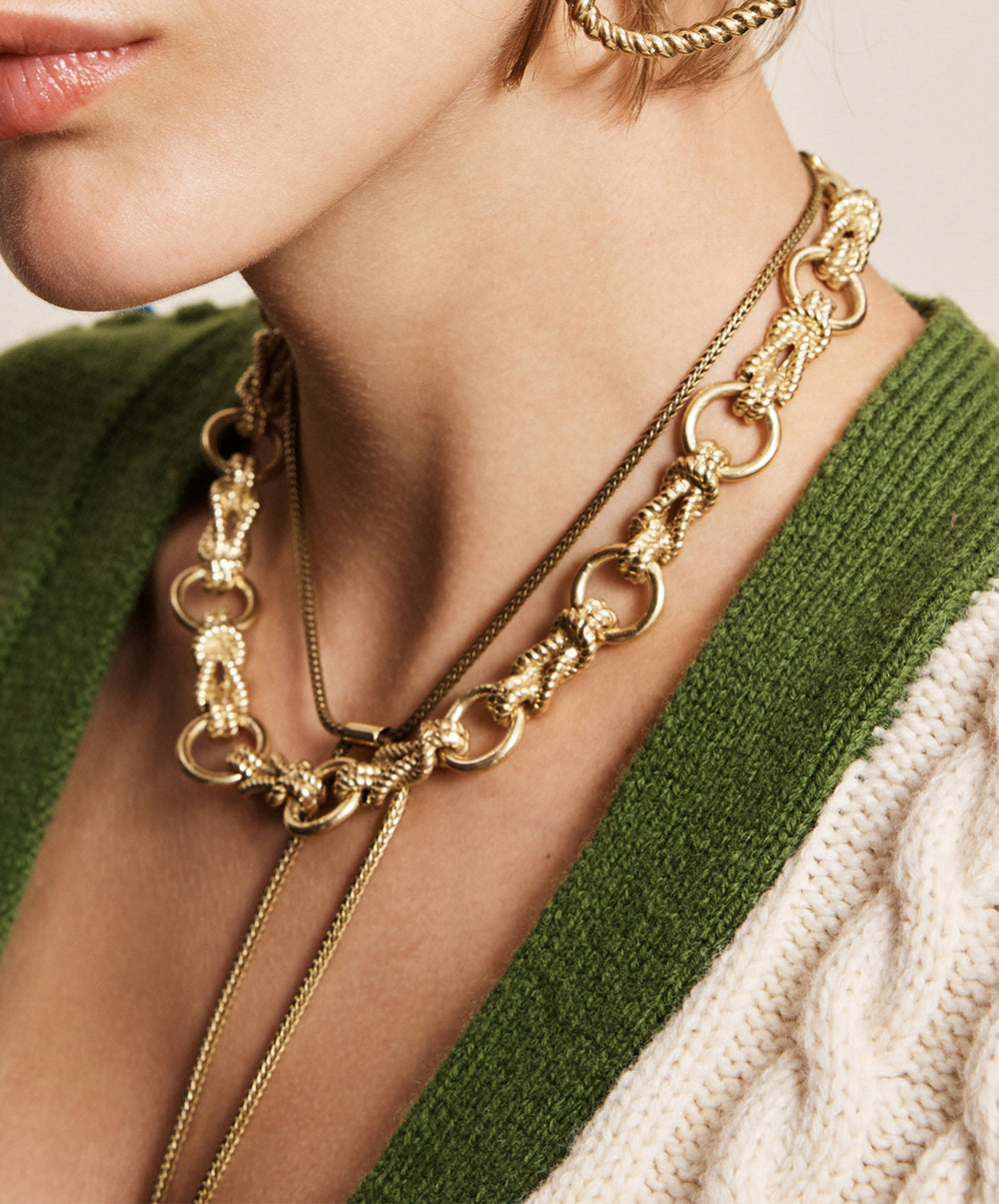 Django Rope Chain & Horse Necklace