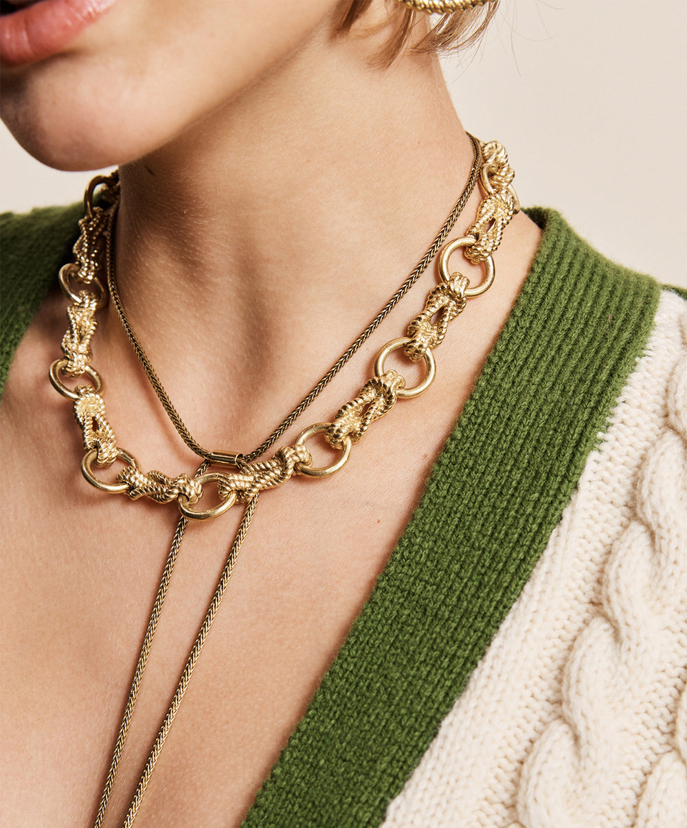 Django Rope Chain & Horse Necklace