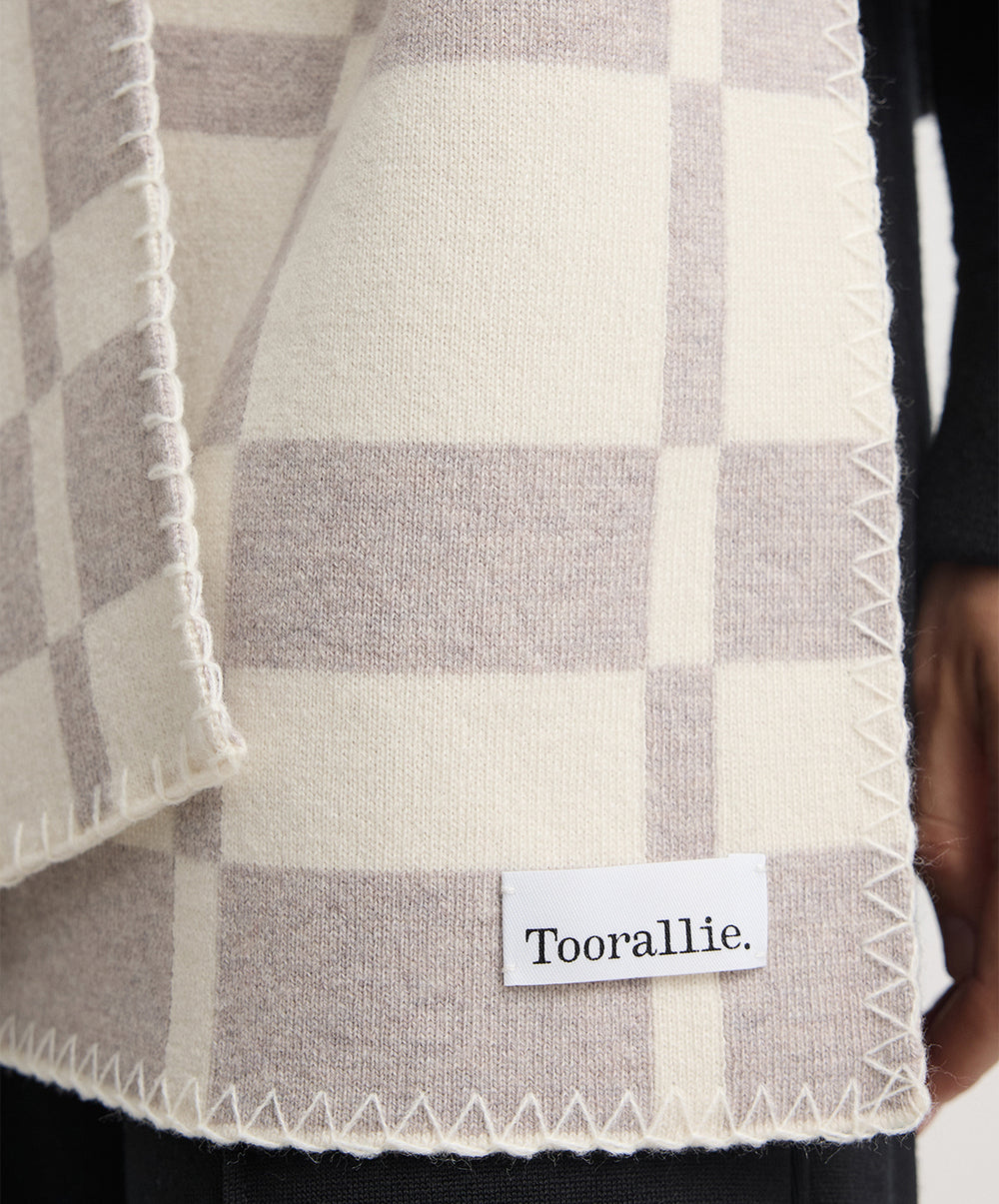 Abstract Check Scarf
