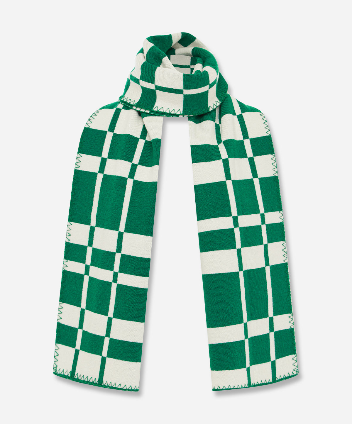 Abstract Check Scarf