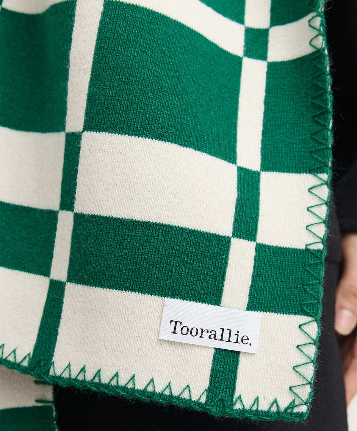 Abstract Check Scarf