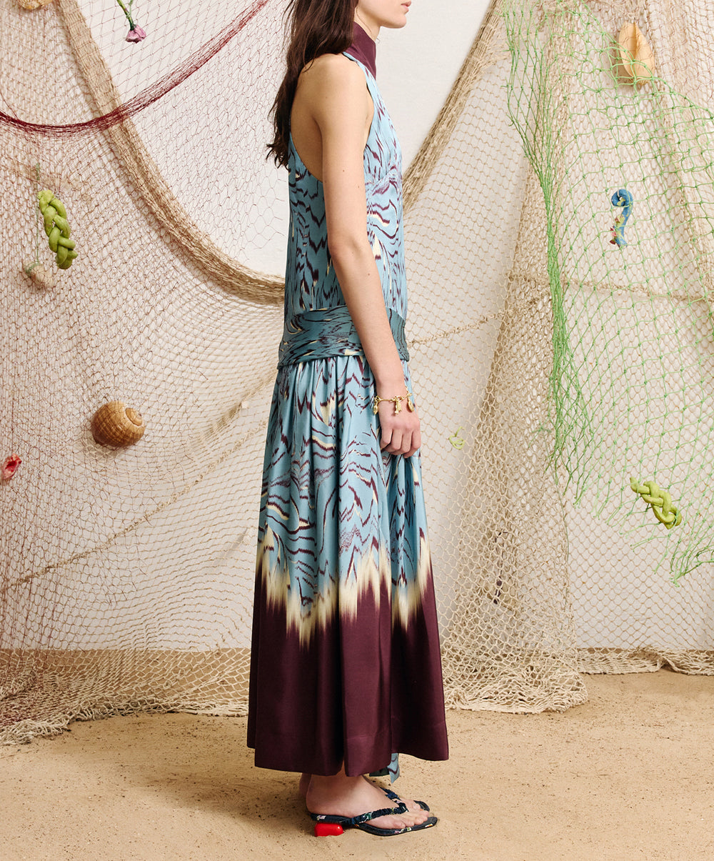 Alba Silk Midi Dress