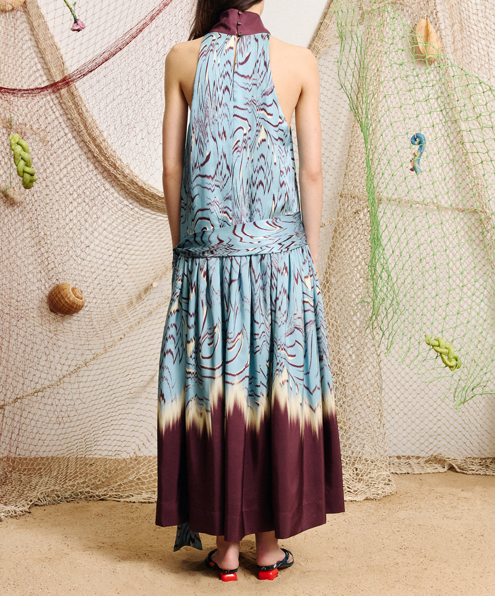 Alba Silk Midi Dress