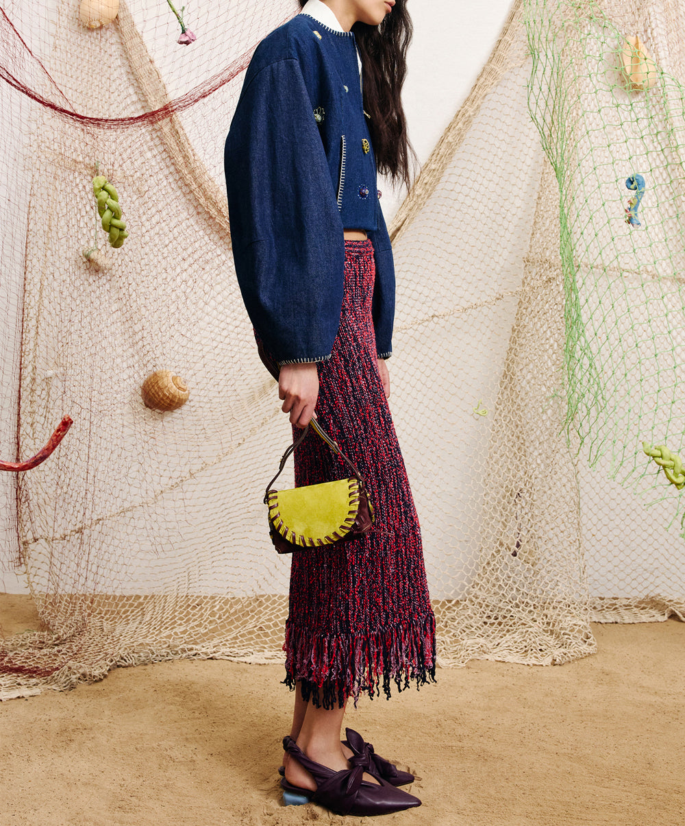 Nieve Sequin Knit Skirt