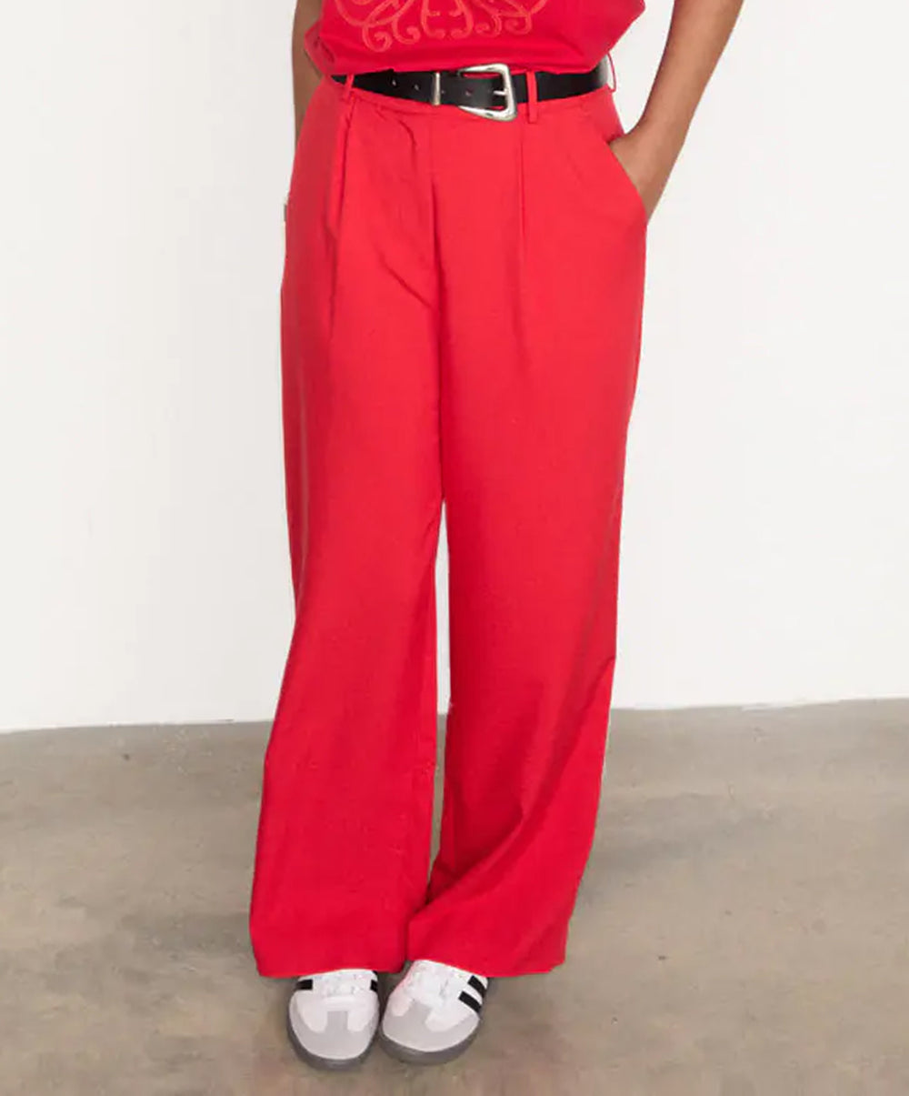 Red Sundazed Romance Arden Trousers