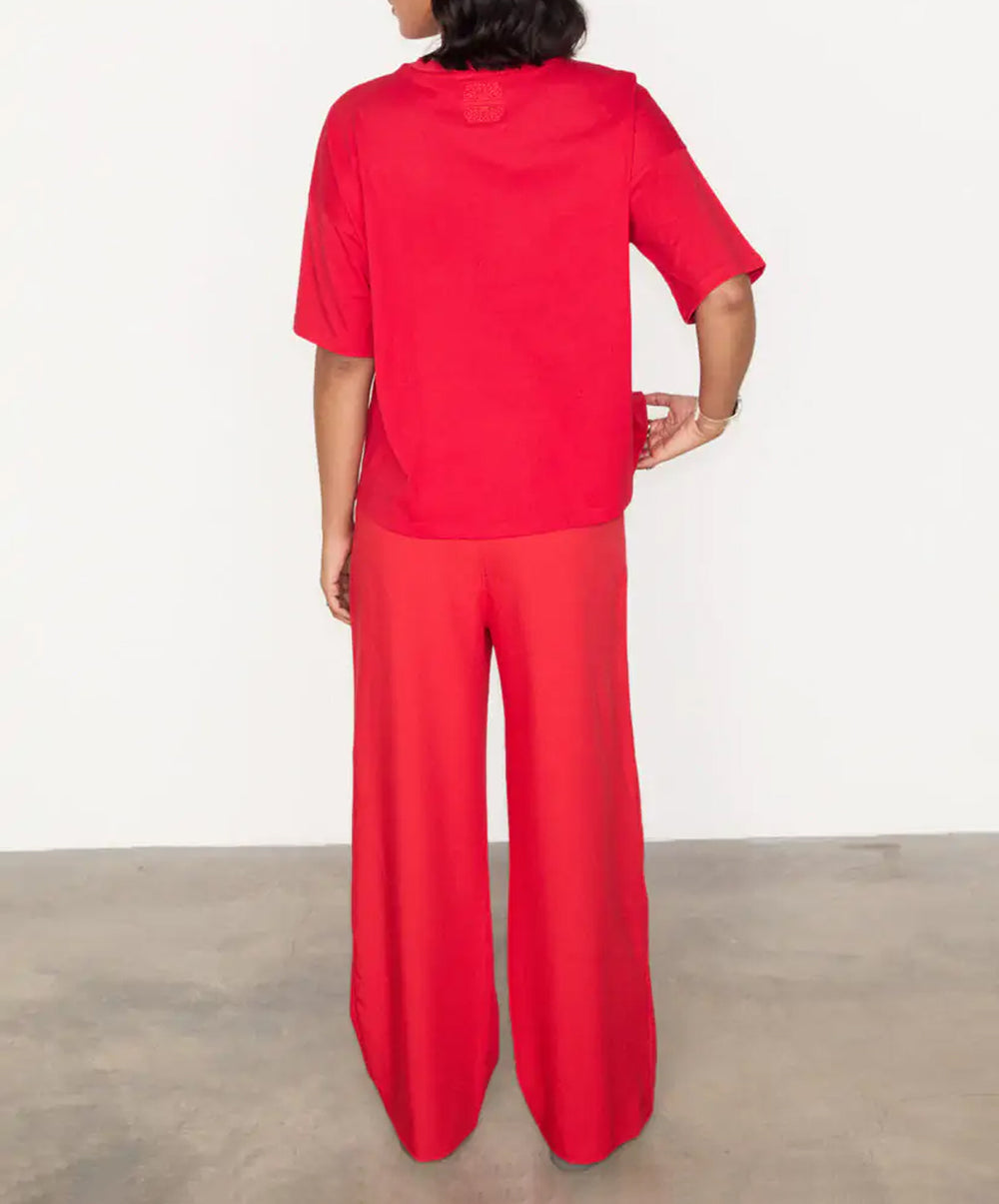 Red Sundazed Romance Arden Trousers