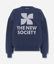 Load image into Gallery viewer, TNS Logo Woman Sweatshirt Infinite Navy