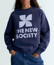 Load image into Gallery viewer, TNS Logo Woman Sweatshirt Infinite Navy