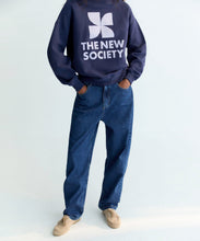 Load image into Gallery viewer, TNS Logo Woman Sweatshirt Infinite Navy