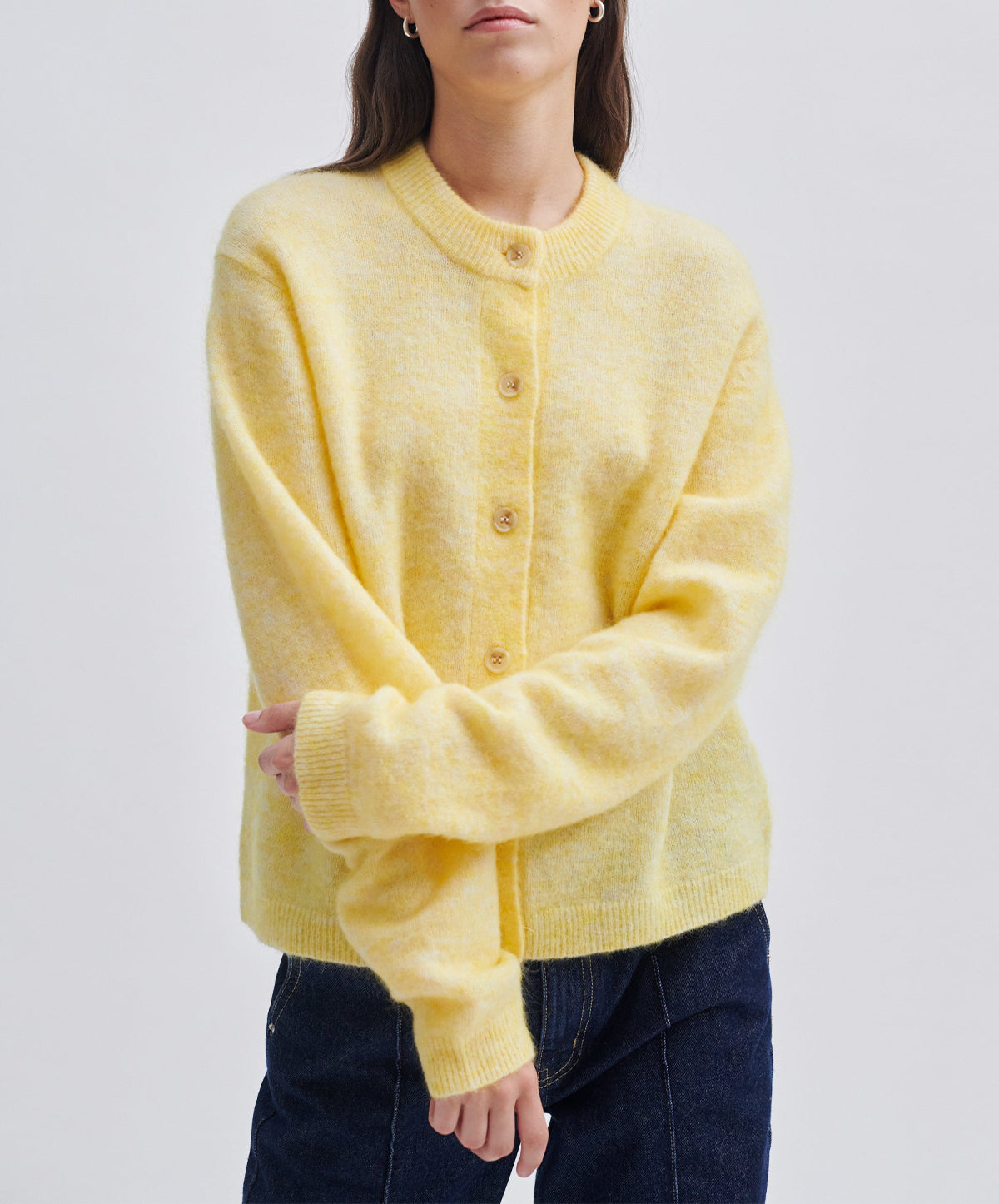 Brook Knit Plain Cardigan