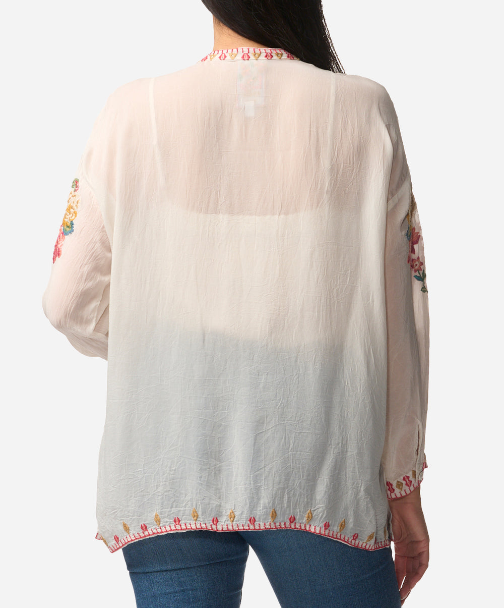 The Audrey Mandarin Collar Shirt