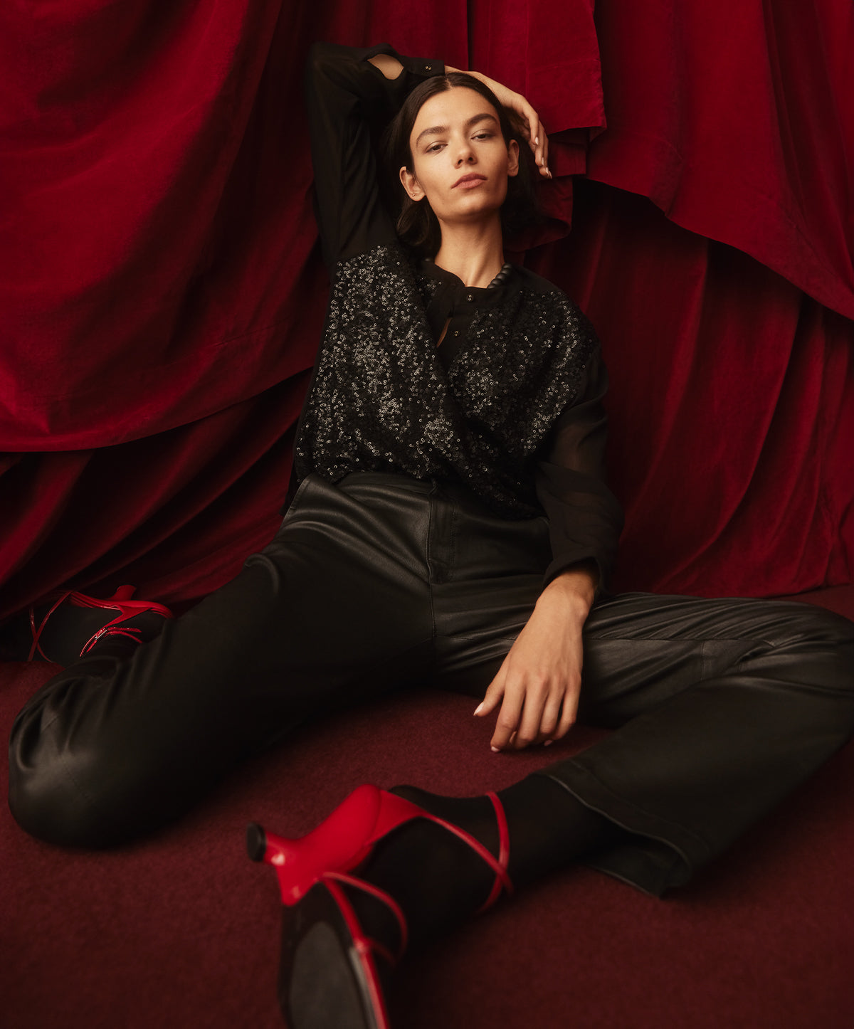 Hudson Leather Stretch Pant