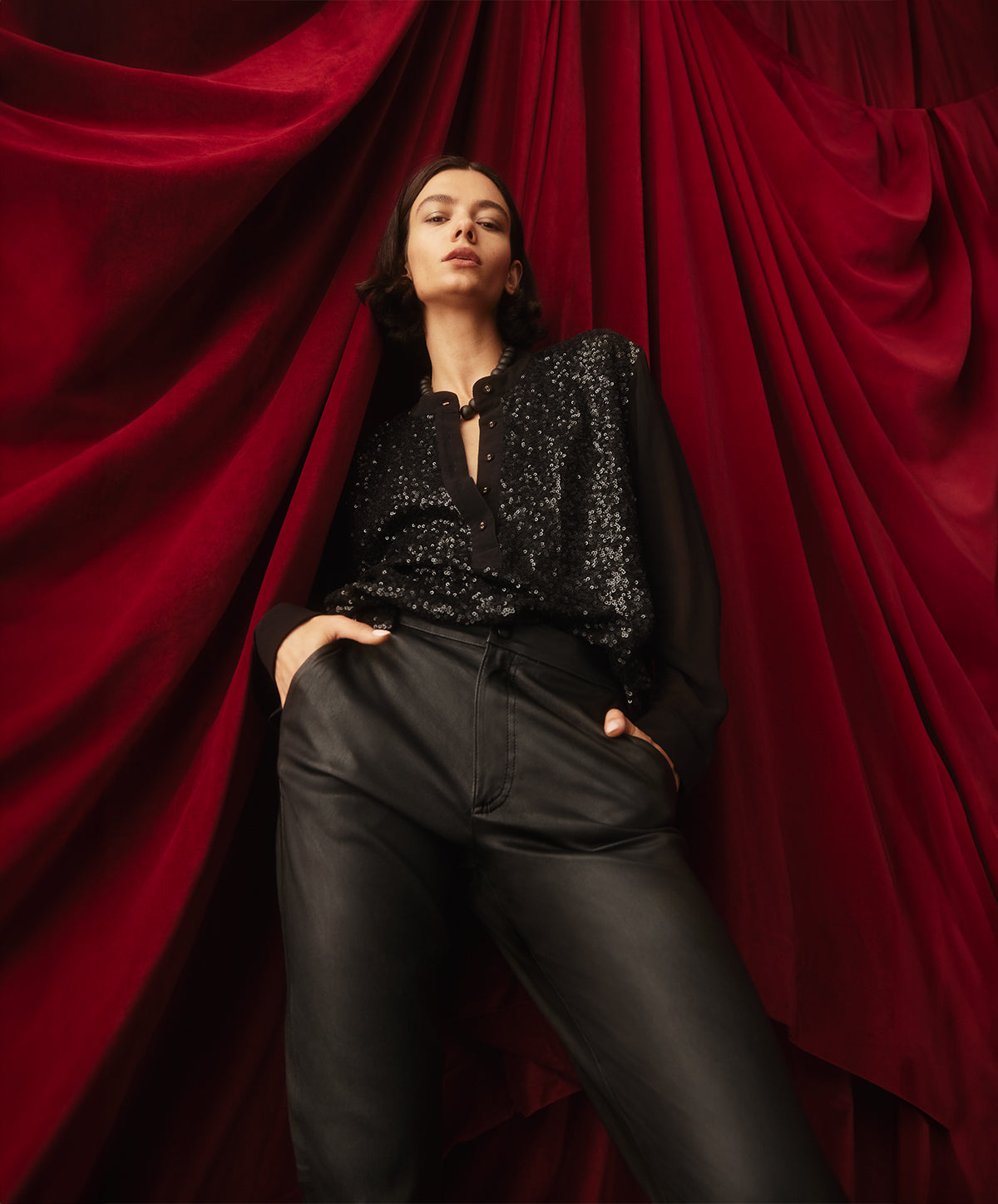 Hudson Leather Stretch Pant