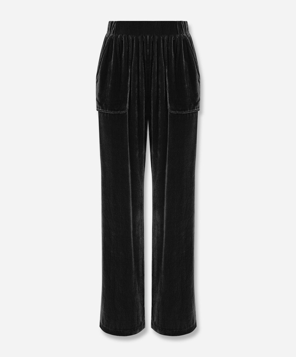 Valentine Silk Velvet Slouch Pant