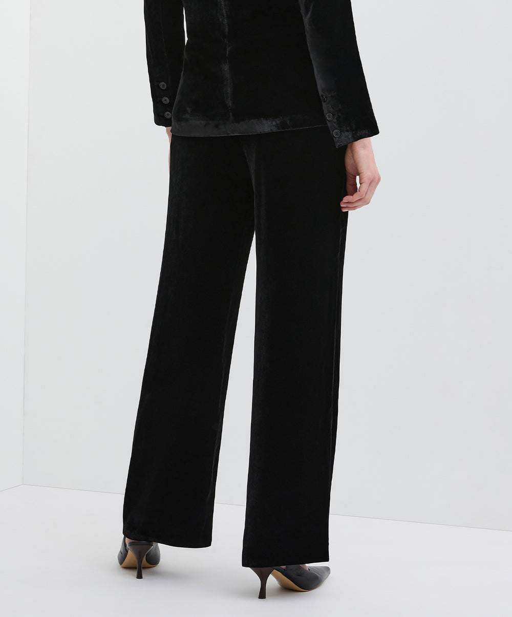 Valentine Silk Velvet Slouch Pant