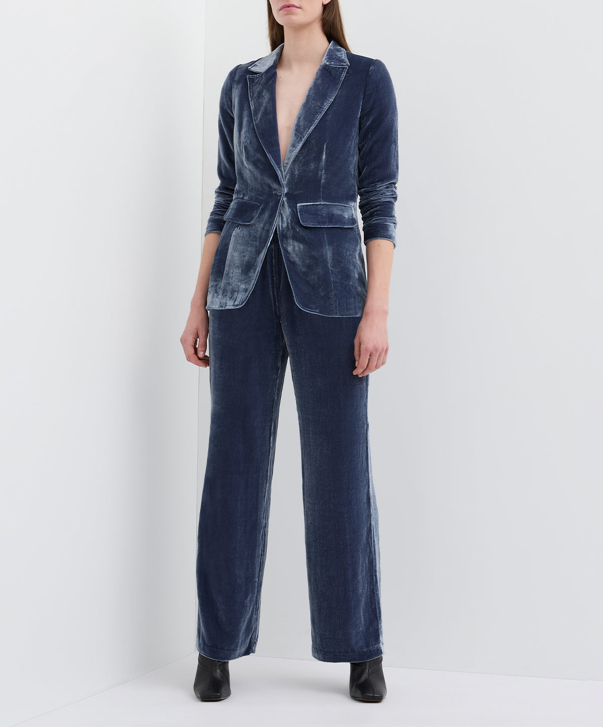 Valentine Silk Velvet Slouch Pant