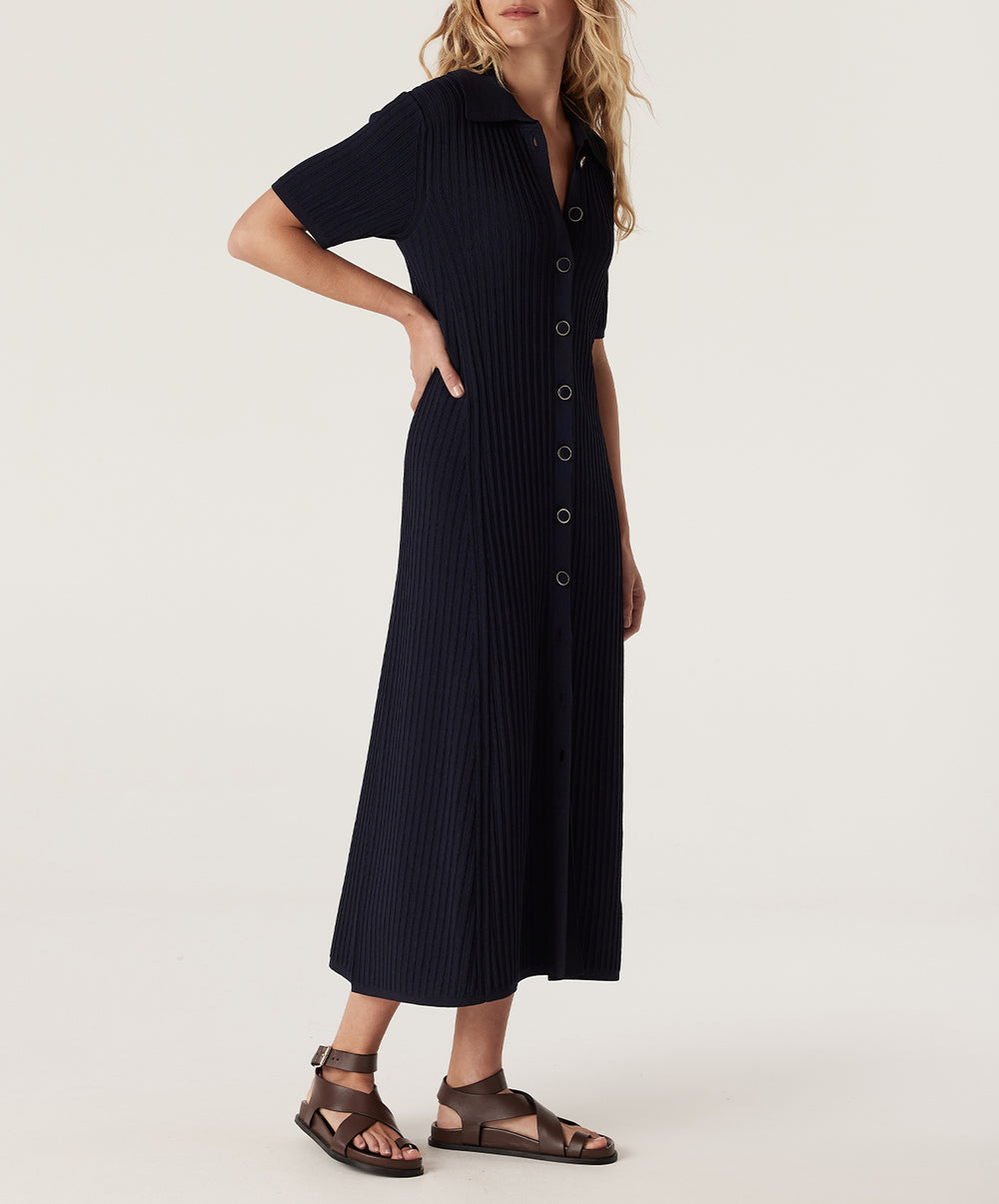 Brooke Crepe Rib Dress