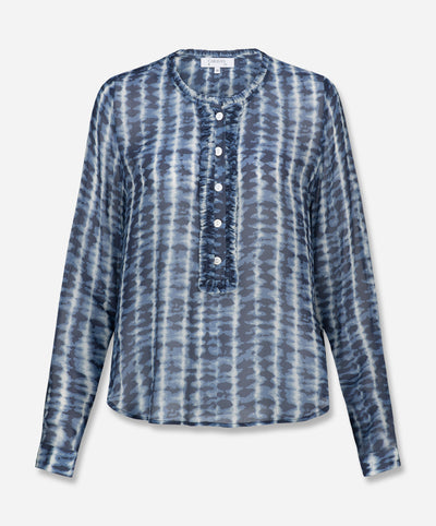 Moonlight Wave Frill Front Blouse