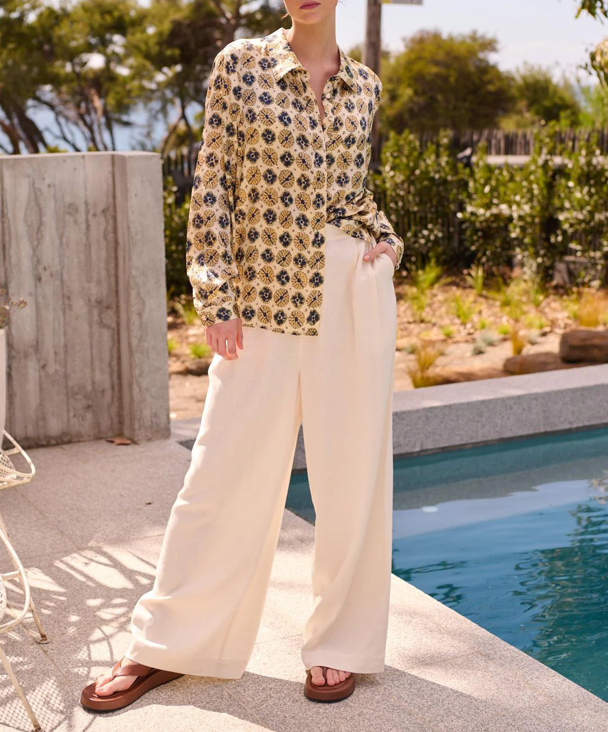 Ella Silk Slouch Shirt