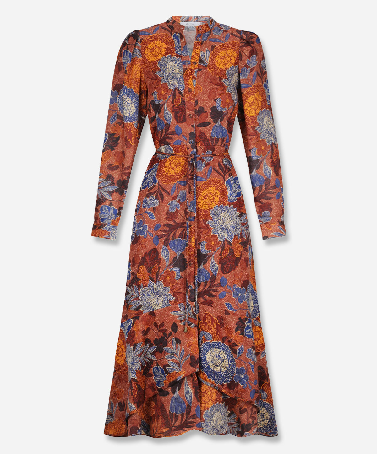 Lotus Linen Midi Dress