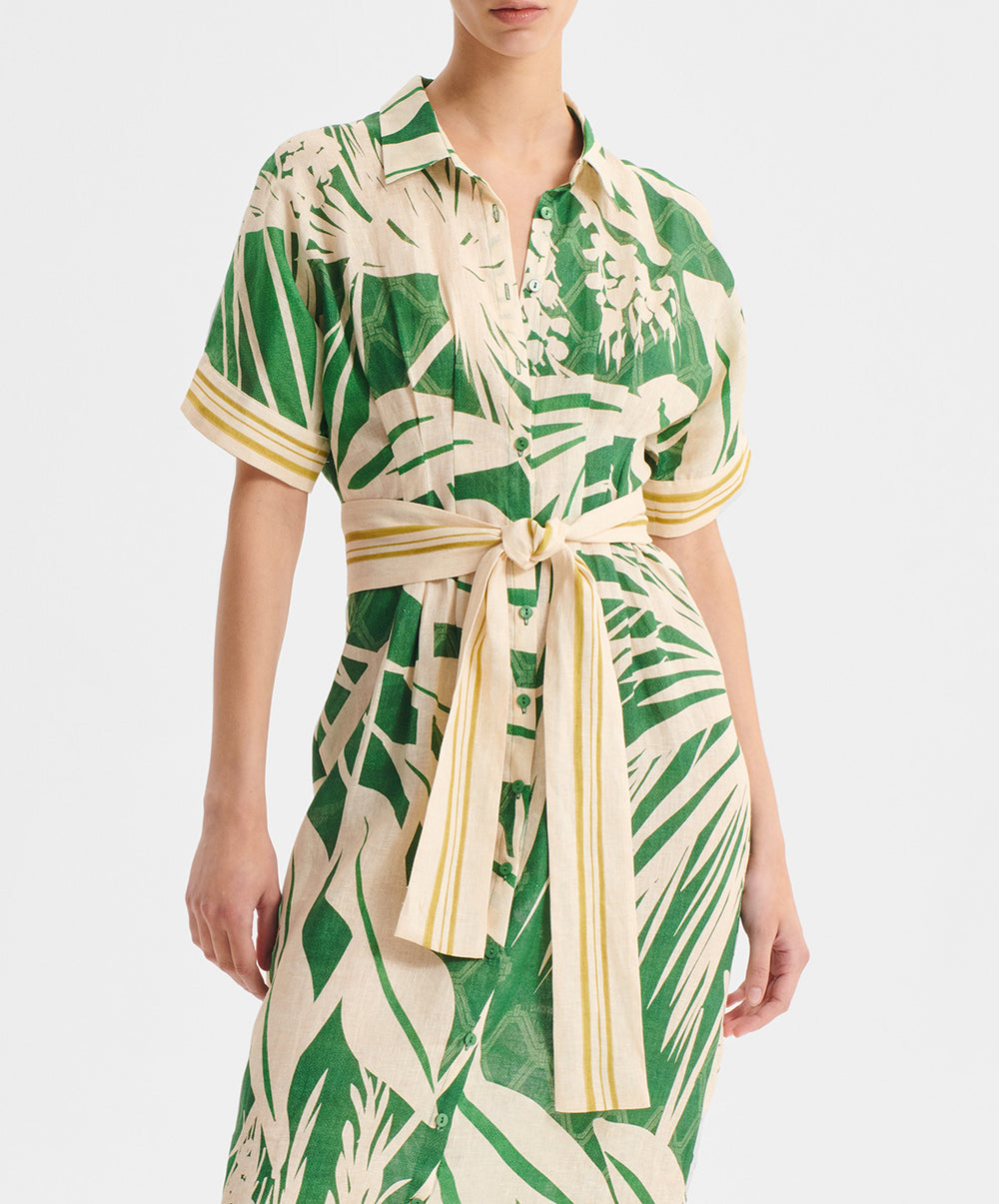 Sorrento Linen Shirt Dress