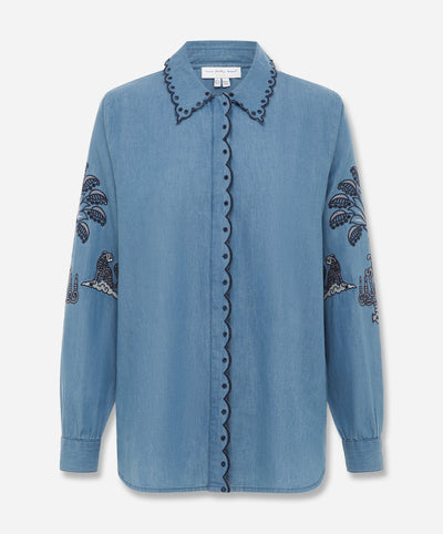 Dreaming in the Clouds Denim Shirt