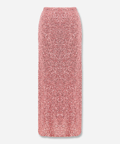 never fully dressed pink sequin skirt Pink Sequin Dorris Skirt
