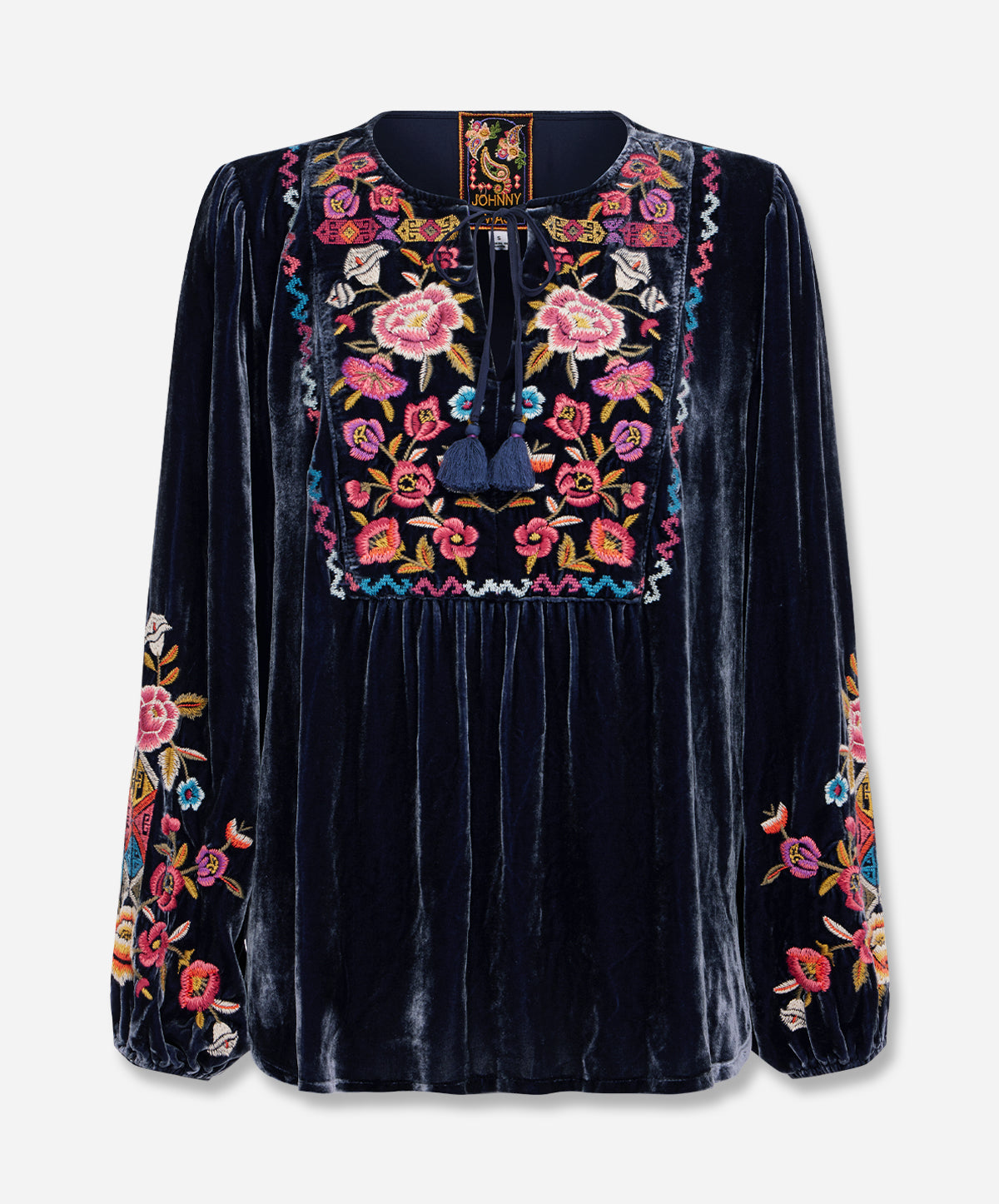 Curved Hem Prairie Blouse