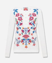 Load image into Gallery viewer, Mixed Media Henley T-Shirt