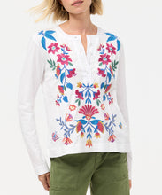 Load image into Gallery viewer, Mixed Media Henley T-Shirt