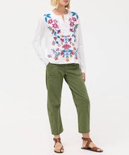 Load image into Gallery viewer, Mixed Media Henley T-Shirt