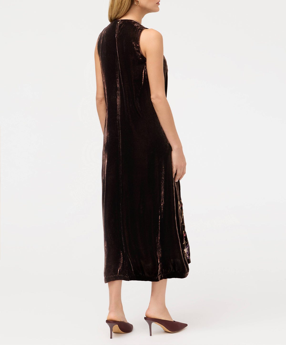 Velvet V-Neck Tank Dress