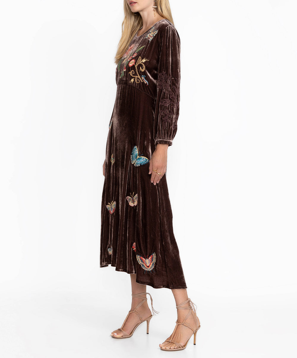 Velvet Effortless Midi Dress