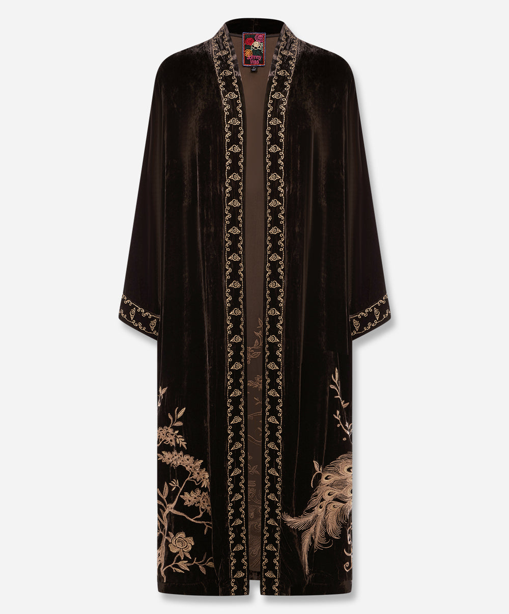 Velvet Kimono Coat